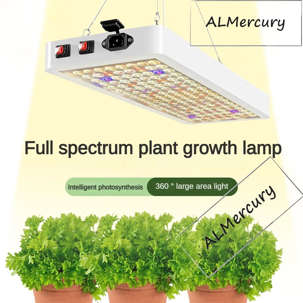 Lampe de culture étanche à spectre complet, lumière de remplissage pour plantes, lumière de plantation à effet de serre, lumière de croissance de fleurs à économie d'énergie, 90W, 45W