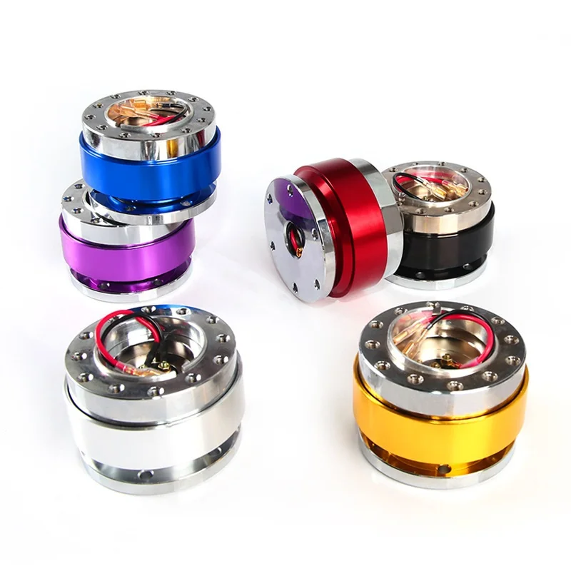 

60mm Universal Car Steering Wheel Quick Release Kit - Fast Install/Remove in Seconds | Anti-Theft Security for Modified Vehicles