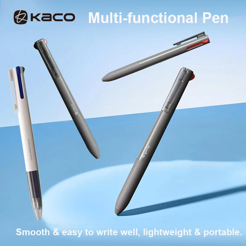 Bolígrafo multifunción Kaco EASY, bolígrafos manuales creativos de 0,5mm, herramienta de estudio de puntos clave para marcar, papelería sencilla para oficina y escuela
