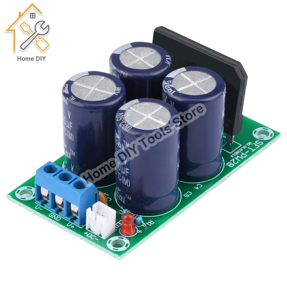 PW28 Dual Power Filter Power Amplifier Board Rectifier High Current 25A Flat Bridge Unregulated Power Supply Board DIY