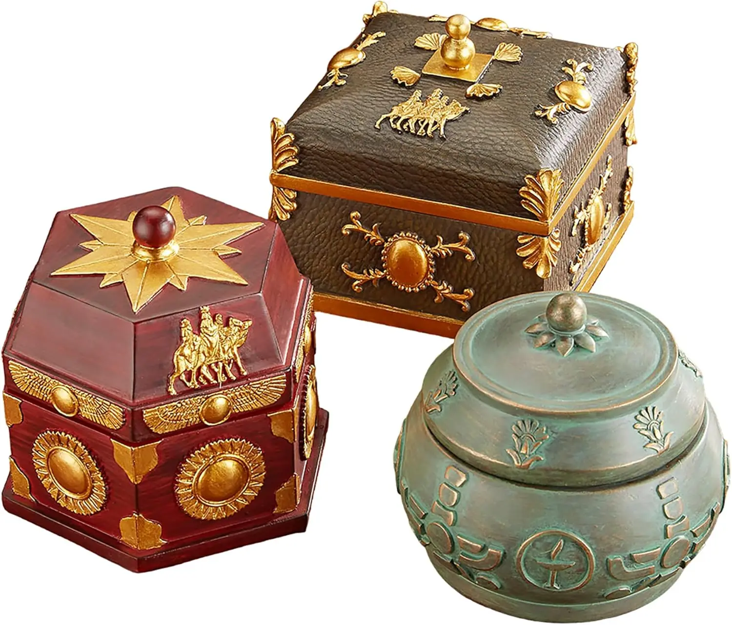 

Deluxe Heirloom Nativity Set of 3, Tabletop Christmas Collection for Home Decor