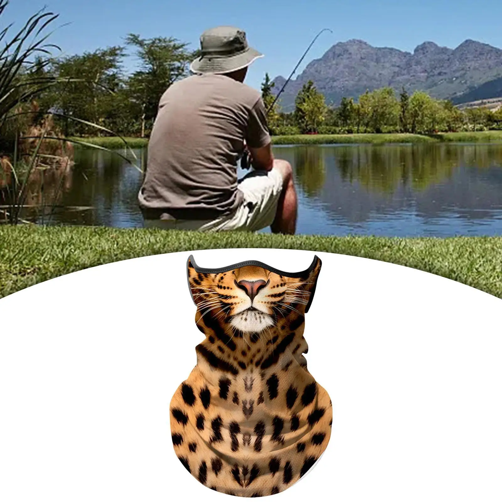 여름 자외선 차단 페이스 마스크 가벼운 넥 게이터 통기성 반다나 발라클라바 여행 및 피트니스용