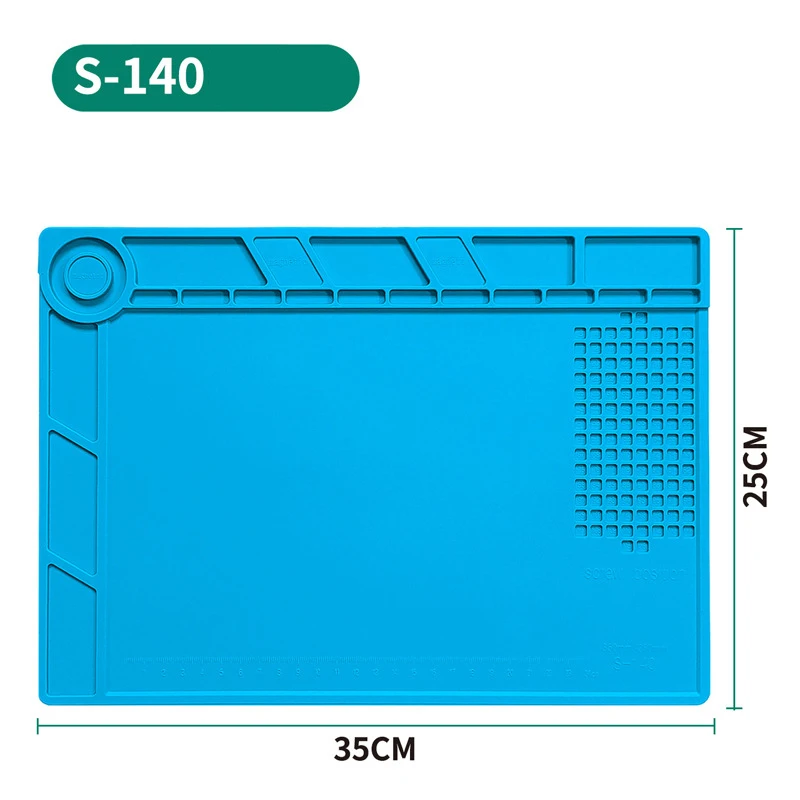 Almofada de reparo eletrônico placa-mãe engrossado magnético anti-estático esd solda esteira de silicone resistente à temperatura ferramenta de reparo