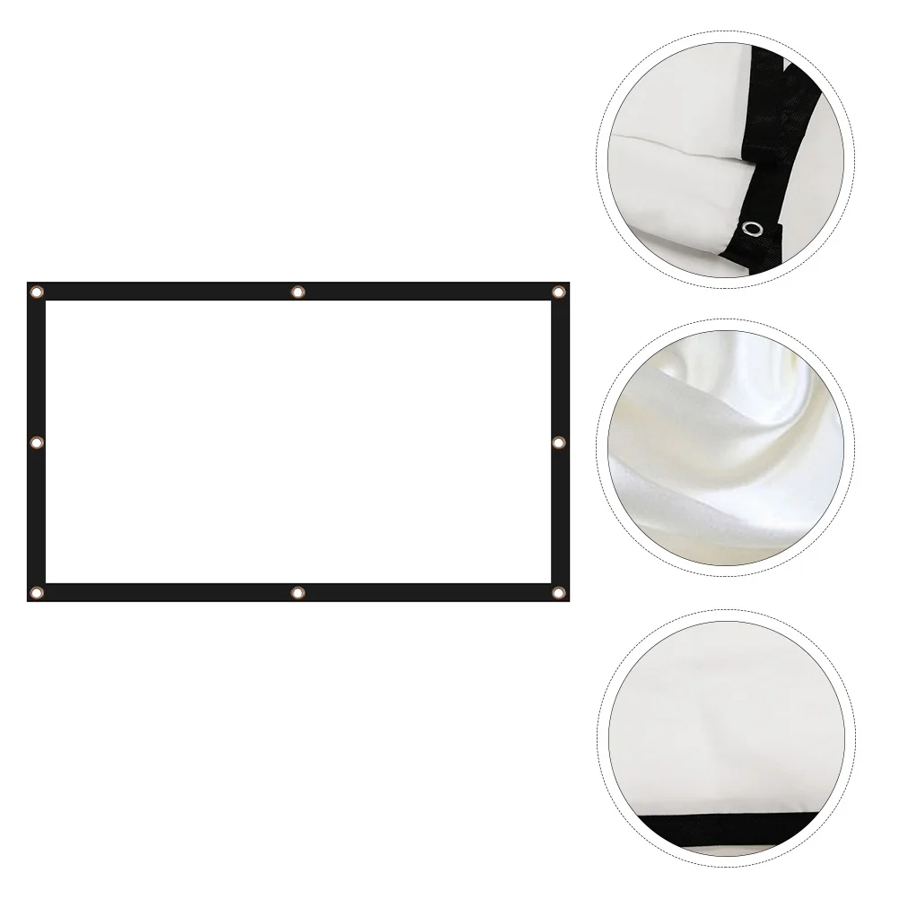 84 Inch 16:9 Portable Projector Screen Foldable Compact Indoor Outdoor Camping Movie Screen High Definition