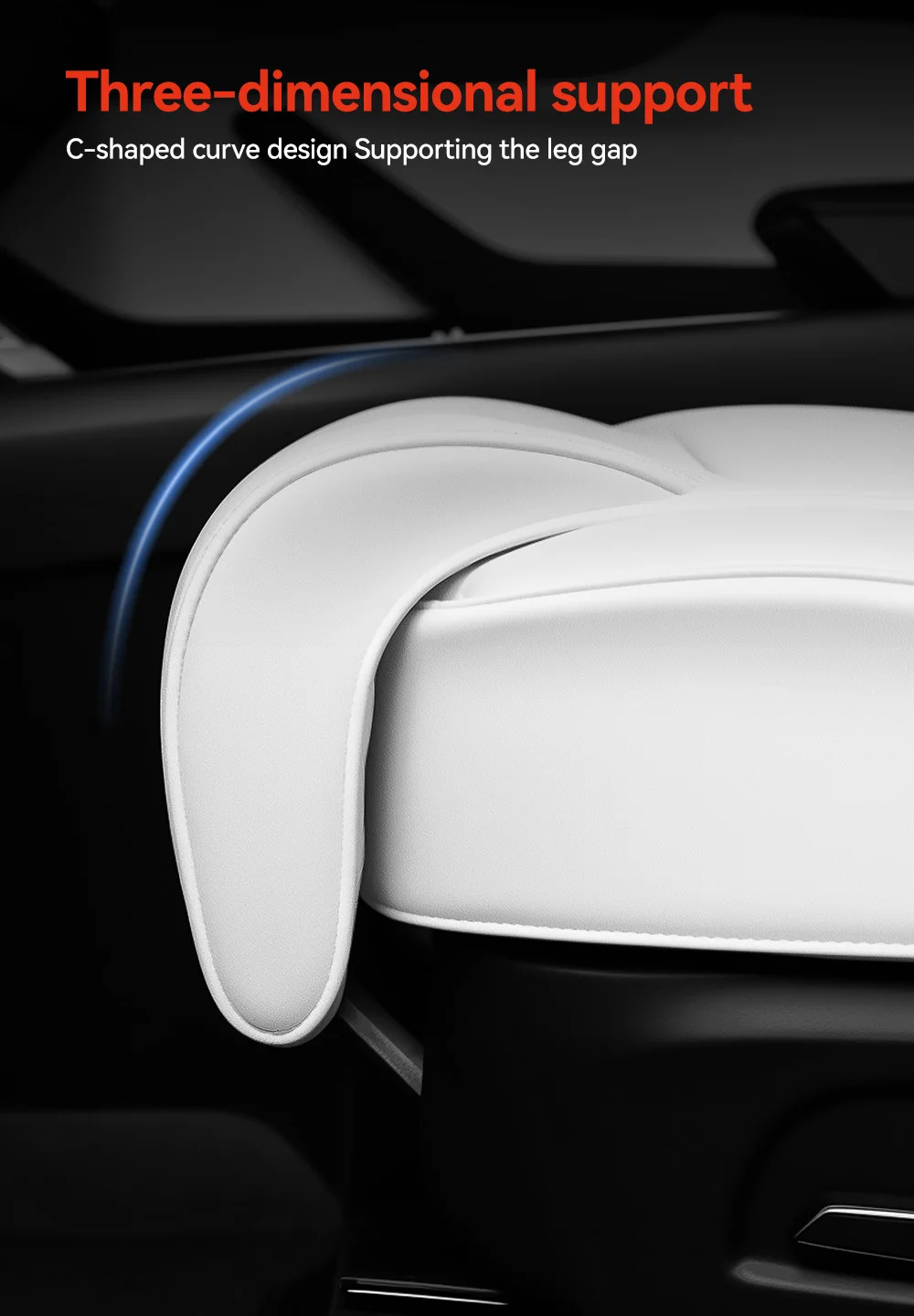 YZ Für Tesla 2026 Model Y Juniper Beinstützenverlängerung Sitzbezug Model 3 Highland Memory Foam Verlängerungskissen Auto-Interieur – Detail 10