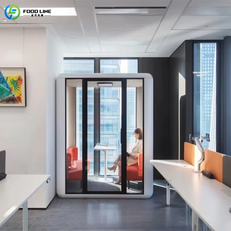 Customized Soundproof Chamber Sound Insulation Enclosure Private Work Booth Quiet Acoustic Pod for Open Office Commercial Area