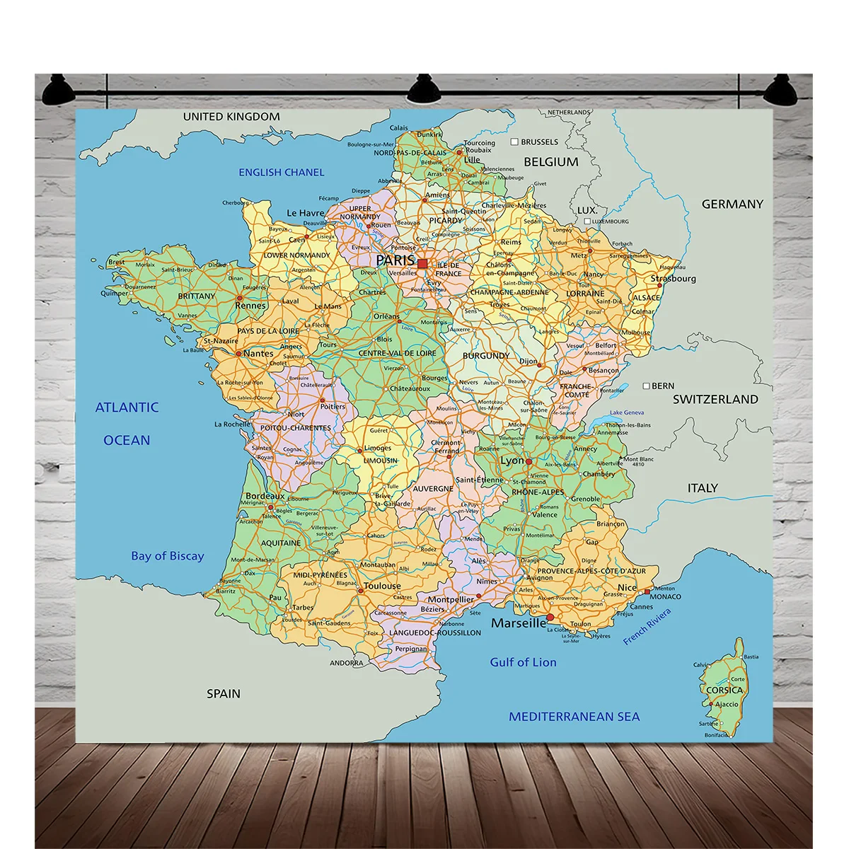 Latitude And Longitude Vintage Polyester Photography Background Vintage Palette Flat Lay Photo Studio Backdrops JK-02