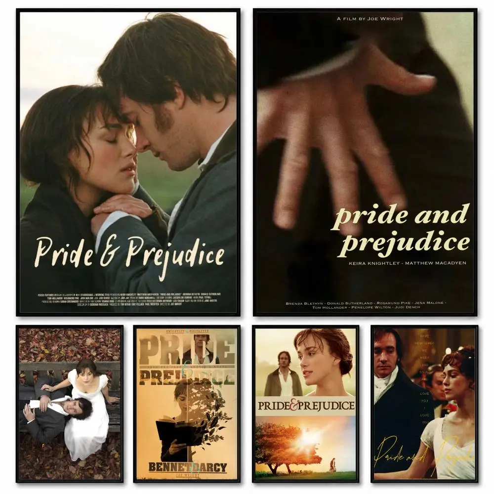 P-pride and Prejudice Retro TV movie Poster Room Decor Home Wall Art Printing Waterproof Garage BedRoom Posters Gift