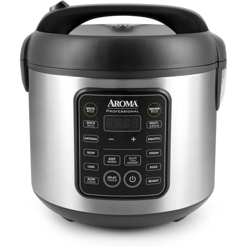 Housewares ARC-5200SB 2O2O Model Rice & Grain Cooker, Sauté, Slow Cook, Steam, Stew, Oatmeal, Risotto, Soup, 20 Cup 10 Cup uncoo