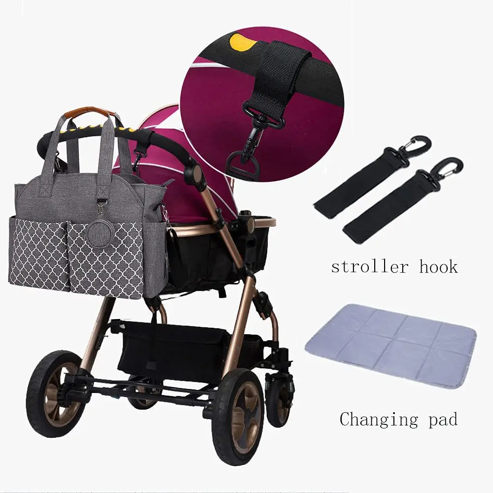 Stroller Accessories Portable Diaper Storage Bag Stroller Bag Baby Care Travel Backpack Mom Gift Handbag Maternity Diaper Mommy