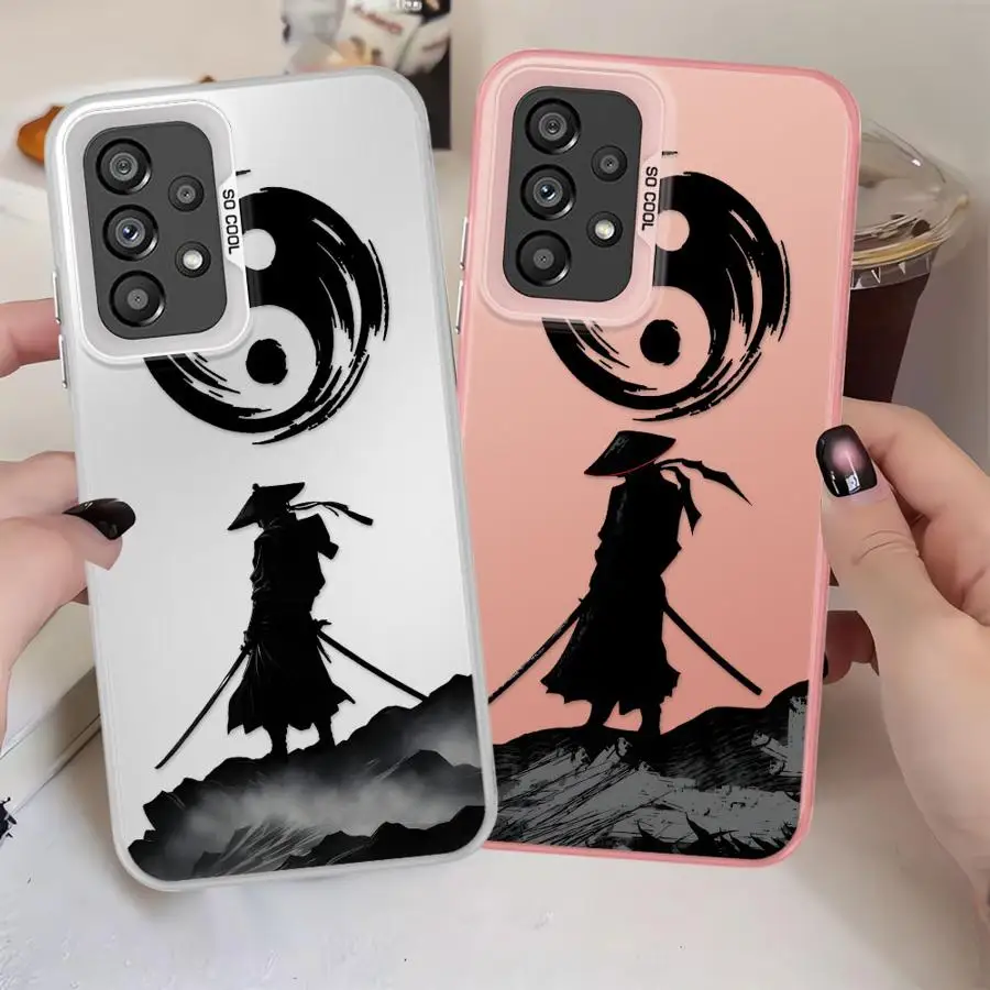 الشهيرة اليابانية الساموراي لينة غطاء حقيبة لهاتف سامسونج غالاكسي A16 A34 A24 A32 A13 A22 A23 A14 A12 A15 A25