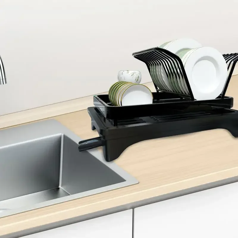 أثاث المنزل كونترتوب أواني الطعام المنظم تجفيف الأطباق الرف Drainboard متعددة الوظائف طبق السلطانية تجفيف التلقائي تخزين Ra