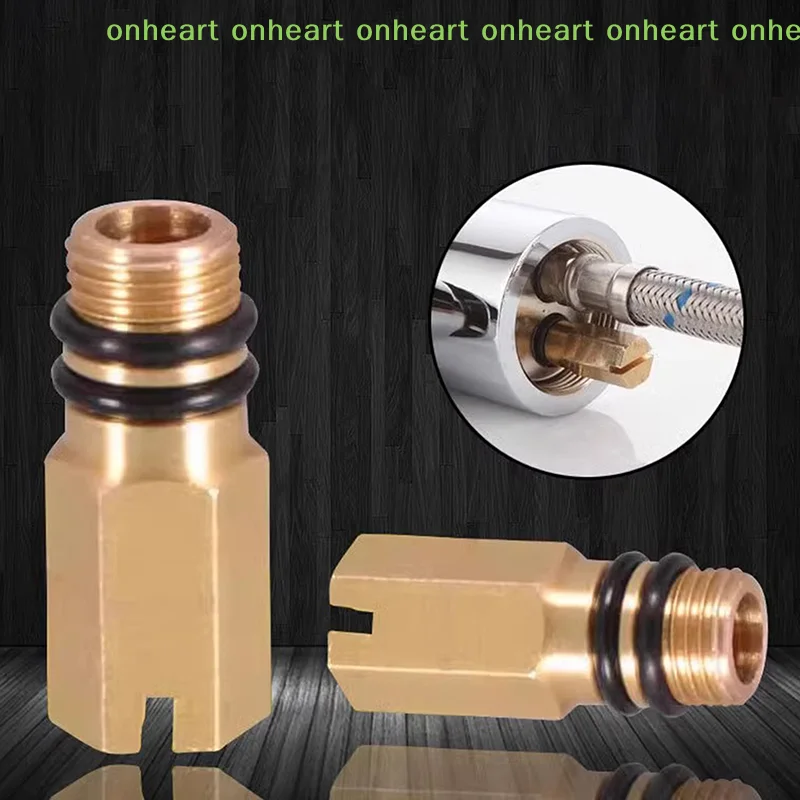 [C]1/5pcs Faucet Inlet Plug M10 Hot Cold Water Faucet Inlet Plug Kitchen Fixture Flexible Pipe End Cap