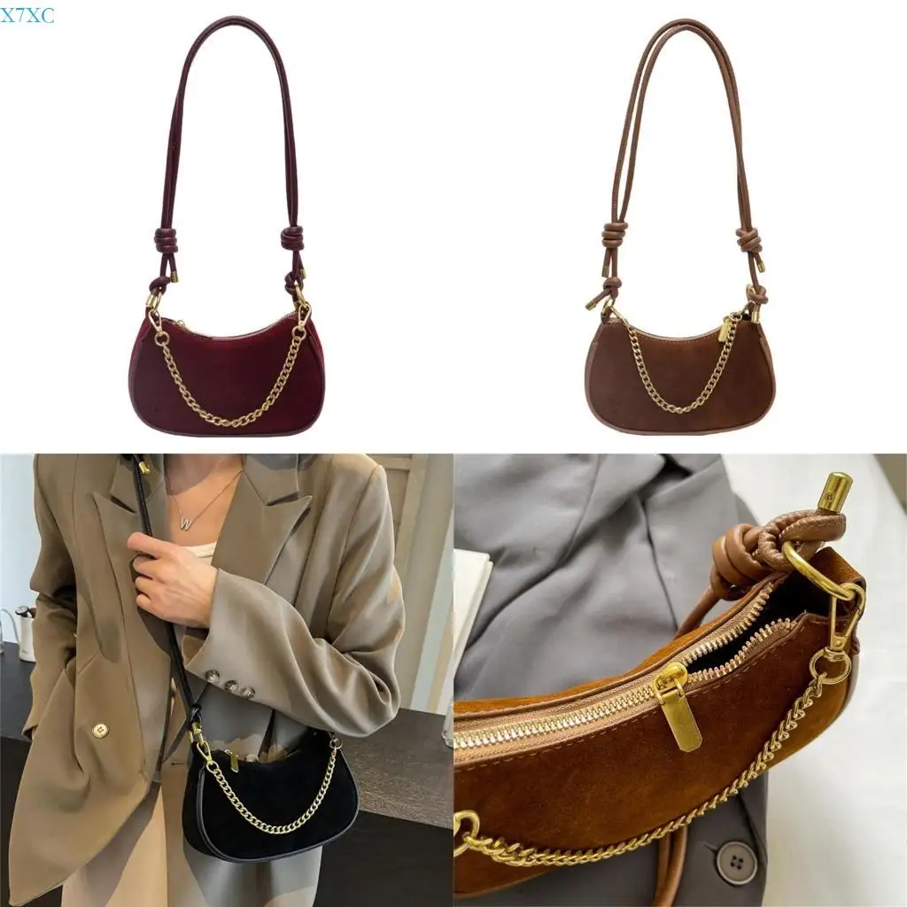 X7XC Fashionable PU Leather Bag For Women Ample Storage Shoulder Or Crossbody Use