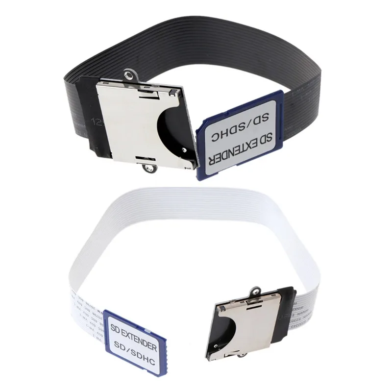 SD-SD Male To Female Extension Cable Adapter Flexible Flat FPC Cable Extender Standard SDHC Memory Card Durable Cord