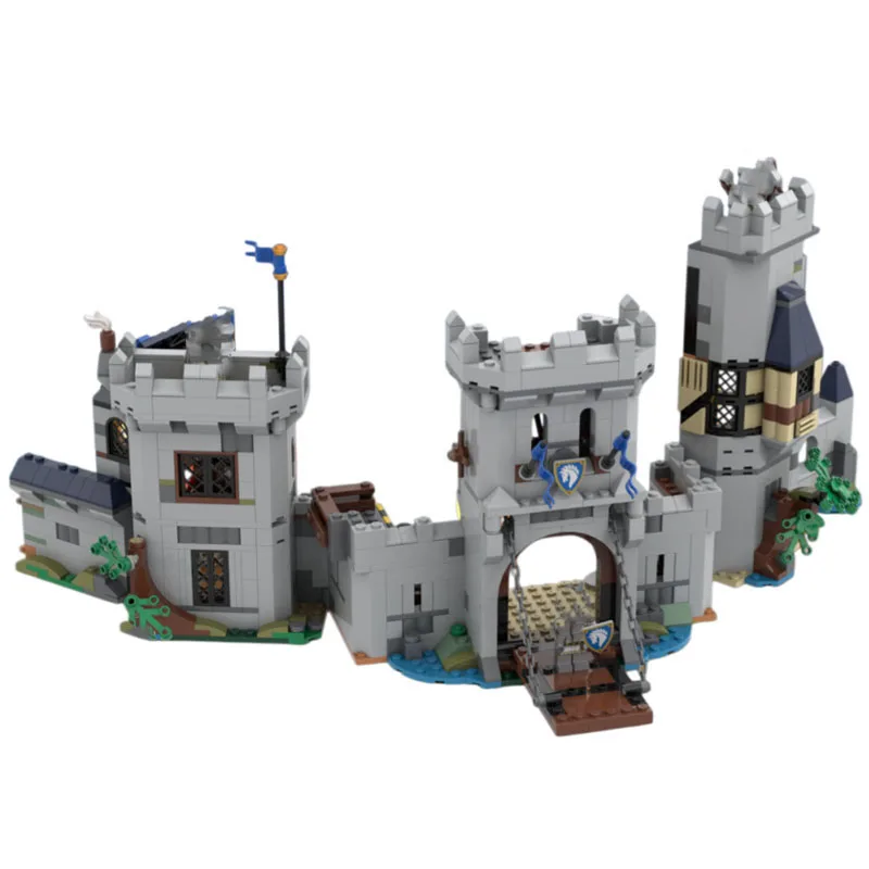 

MOC Mini Castle Model - 1138 pieces. Suitable for all hobbyists. Small particle building toy blocks, tabletop ornaments, birthda