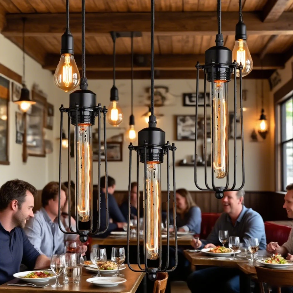 

Nordic Retro Industrial Gladiator Chandelier Creative Personality American Bar Cafe Balcony Country Cottage Decorative Light Hot