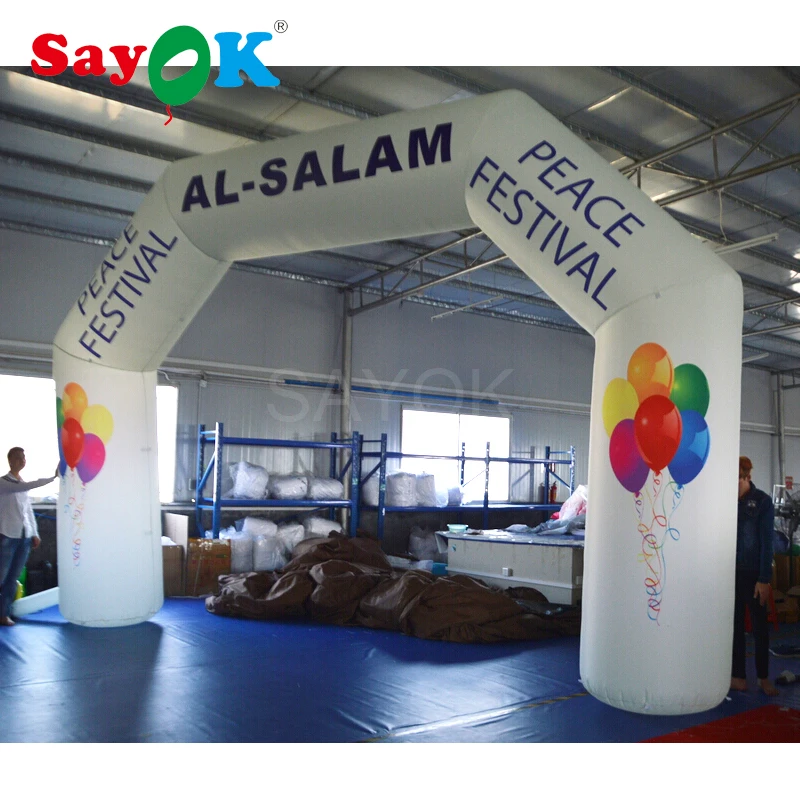 6x4m High Inflatable Arch Inflatable Archway With Logo Customized For Events Advertising Promotion