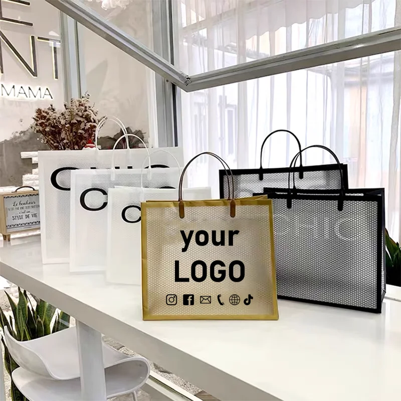 Party gift handbag clothing store bag gift packaging bag high-end store shopping bag corporate brand custom logo