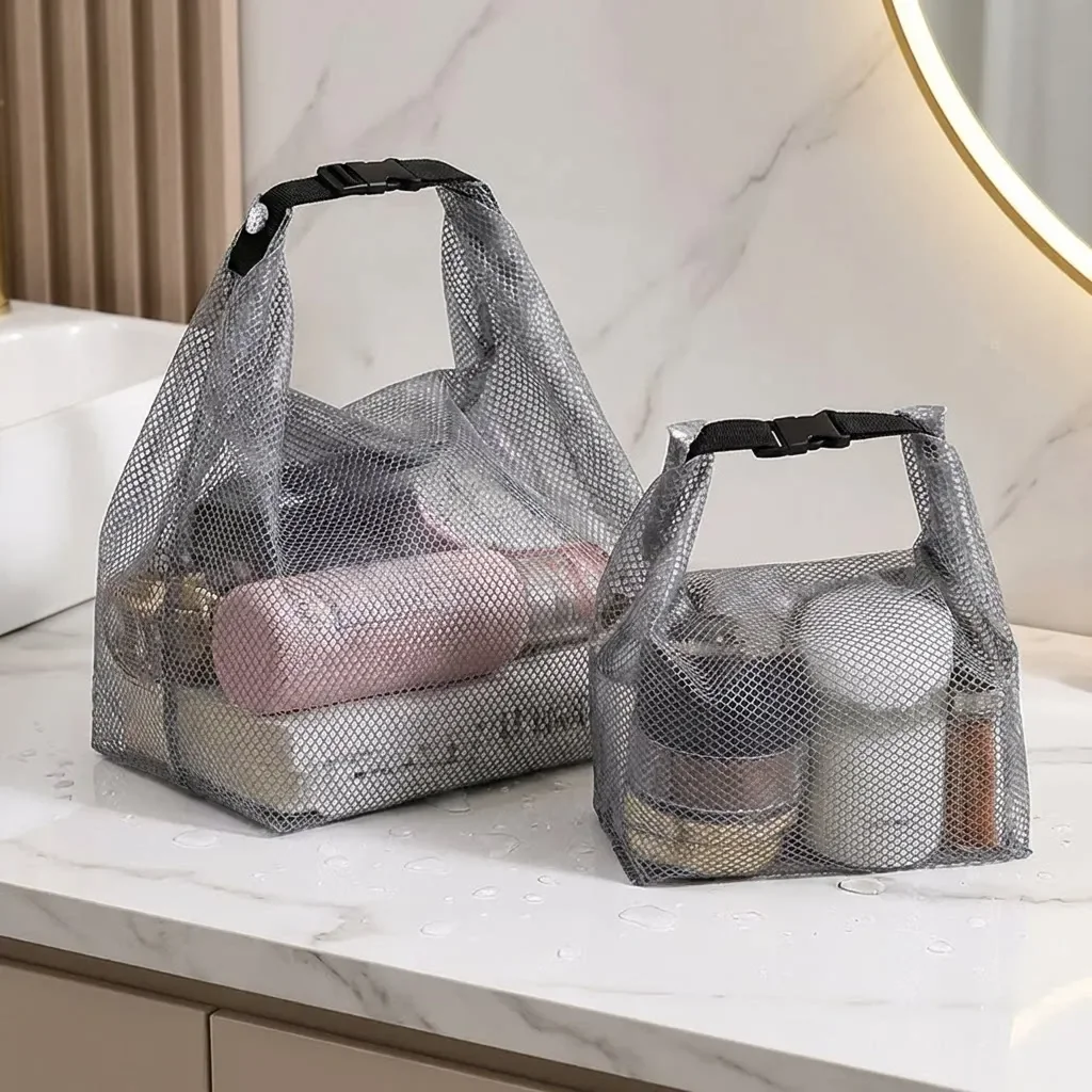 Tote Transparent Water-proof Cosmetics Bag Fashion Travel Portable Large Capacity Toiletries Pouch Trendy Women Clear Wash Bag