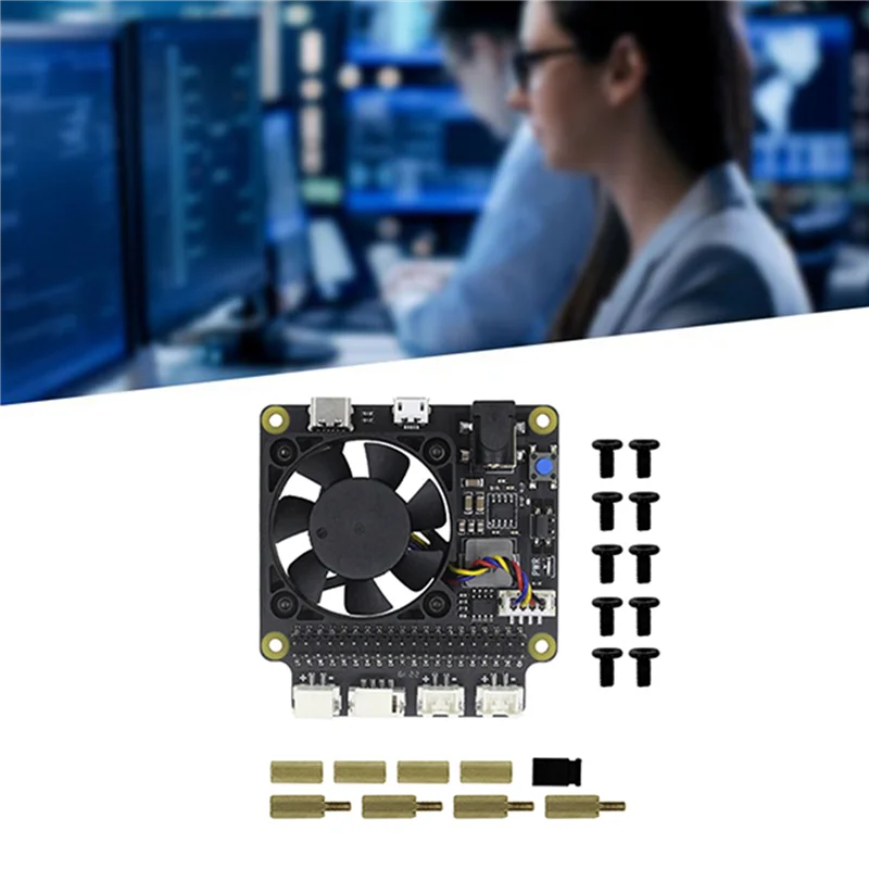 CJSD-X735 V3.0 Power Management Expansion Board For Raspberrypi 4B X825 NAS 2.5-Inch SATA Hard Disk SSD Power Expansion Board