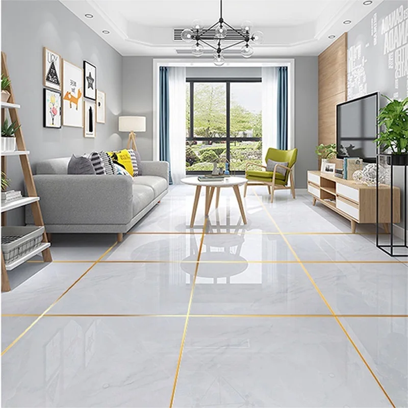 50m/Roll Brushed Gold Silver Floor Edging Waterproof Seam Wall Stickers Wall Gap Ceiling Home Decoration Self-adhesive Tile Tape