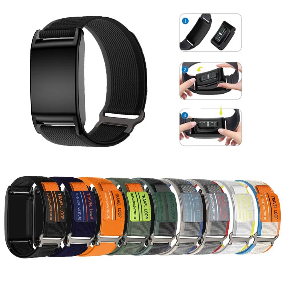 النايلون اللياقة البدنية الفرقة ل Whoop 5.0/4.0 استبدال حزام لينة الرياضة معصمه تنفس قابل للتعديل المقتفي حزام النساء الرجال