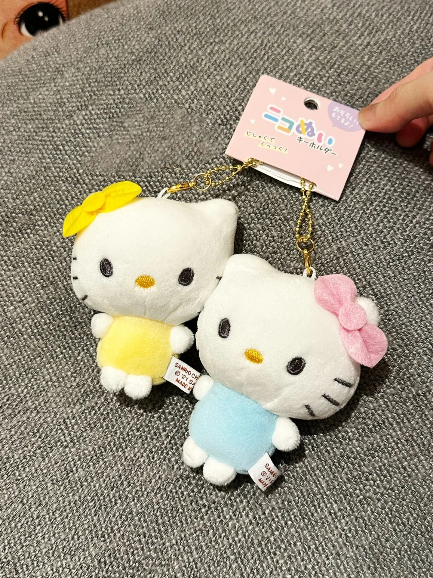 

Мультфильм Hello Kitty Stick лицо магнитное притяжение пара куклы брелок сумка кулон милые аксессуары для кукол подарок для пары
