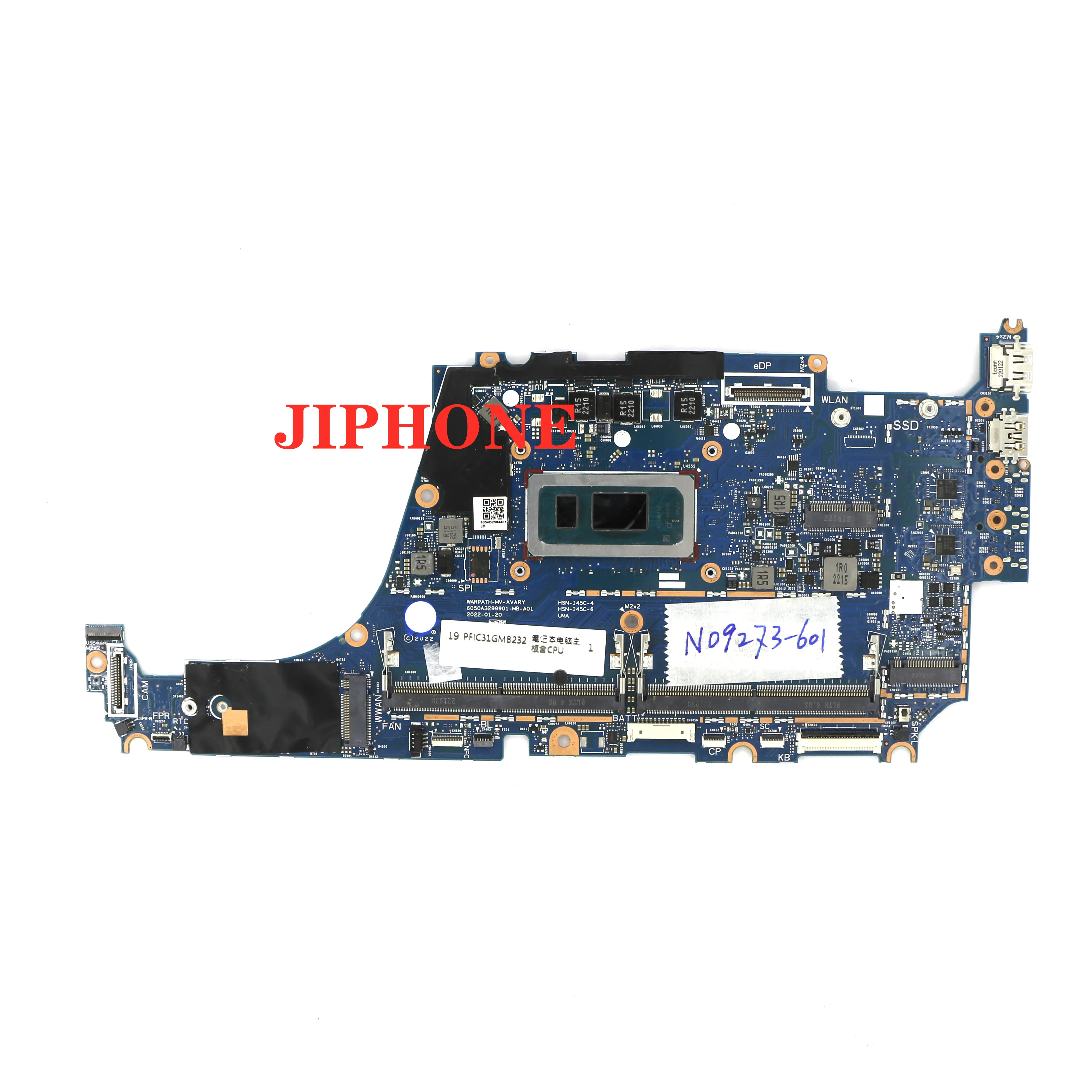 N09273-601 For HP EliteBook 840 G9 Laptop Motherboard With SRLFP I7-1255U 6050A3299901 Tested OK