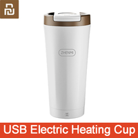 Zhenmi USB Electric Heating Cup Temperature Display Thermos 350ml 316 Stainless Steel inner Iiner Portable Outdoor Travel Cup