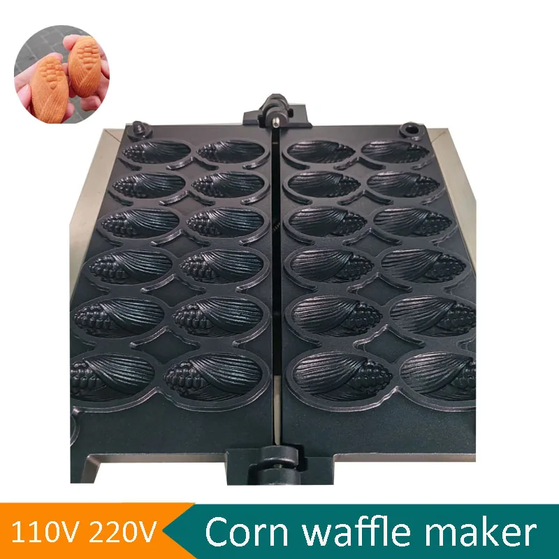 

Hot Sale Small Mini Corn Shape Waffle Machine Electric Commercial Waffle Maker Popular Non-Stick Breakfast Shop Cake Machine