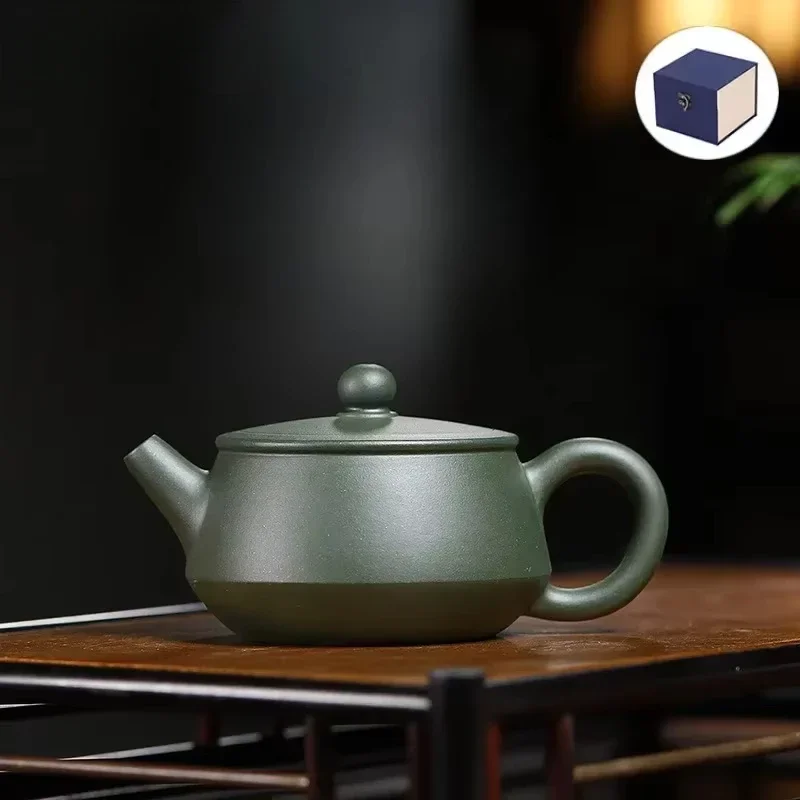 

150ML Aesthetic Yixing Purple Clay Teapots Handmade Pot Raw Ore Green Mud Kettle Chinese Zisha Tea Set Teaware Collection Craft