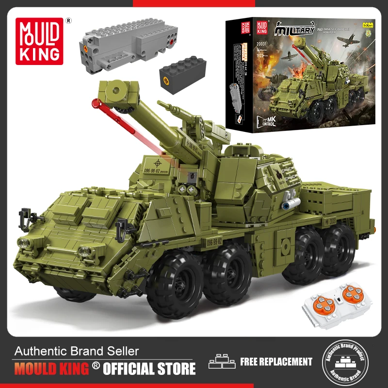 

Mould King 20031 Technical Tank Building Block Remote Control DANA Self-Propelled Howitzer Model Toys Kids Christmas Gift