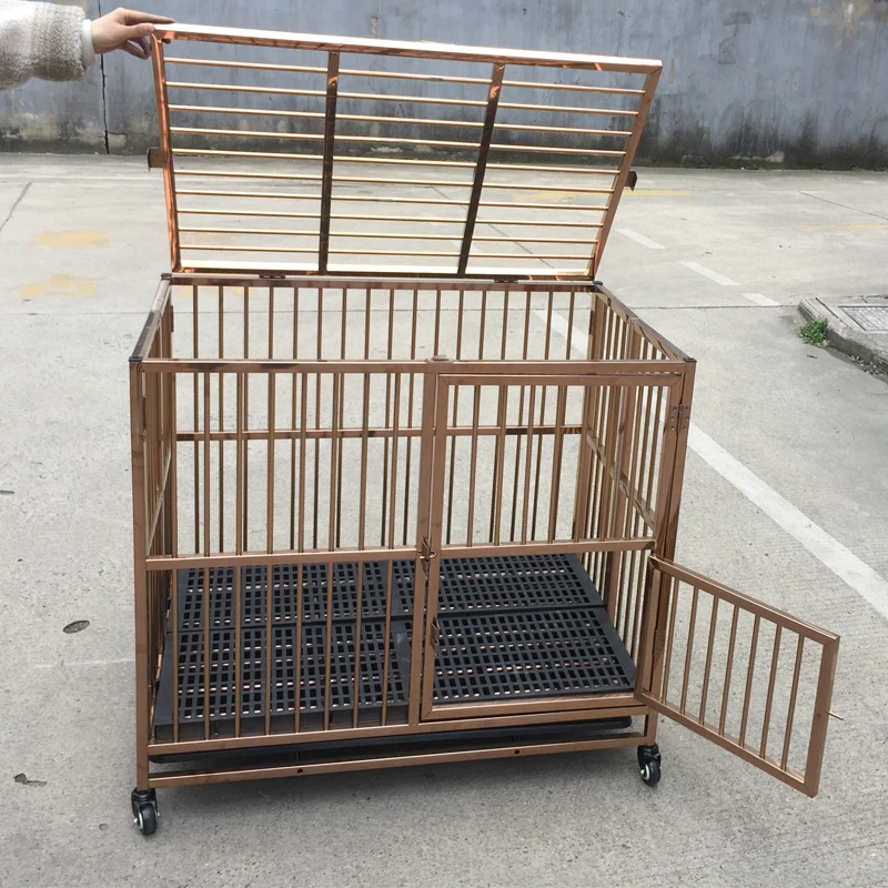 طبقة واحدة باب واحد قفص النقل الكلب للطي قفص الكلب بيت الحيوانات الأليفة في الهواء الطلق