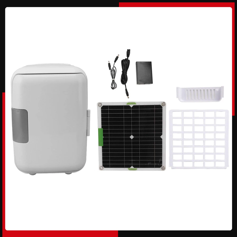 

Portable Mini Refrigerator Large Capacity Monocrystalline Silicon PVC Heating 58W Solar Powered Refrigerator for Camping