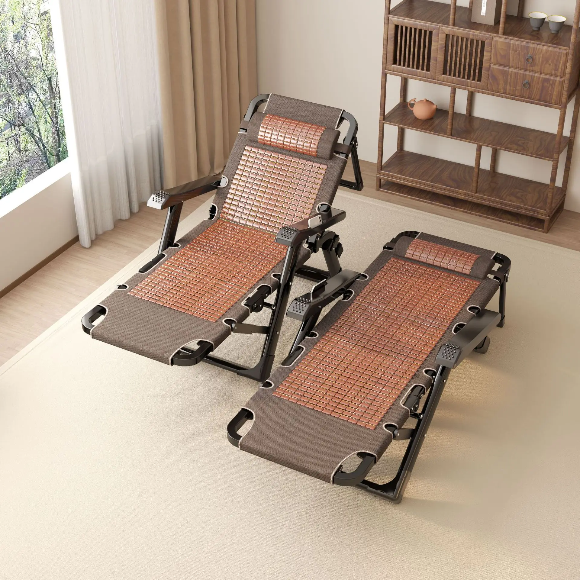 chaise-pliante-a-double-usage-pour-s'asseoir-et-s'allonger-couchage-paresseux-a810
