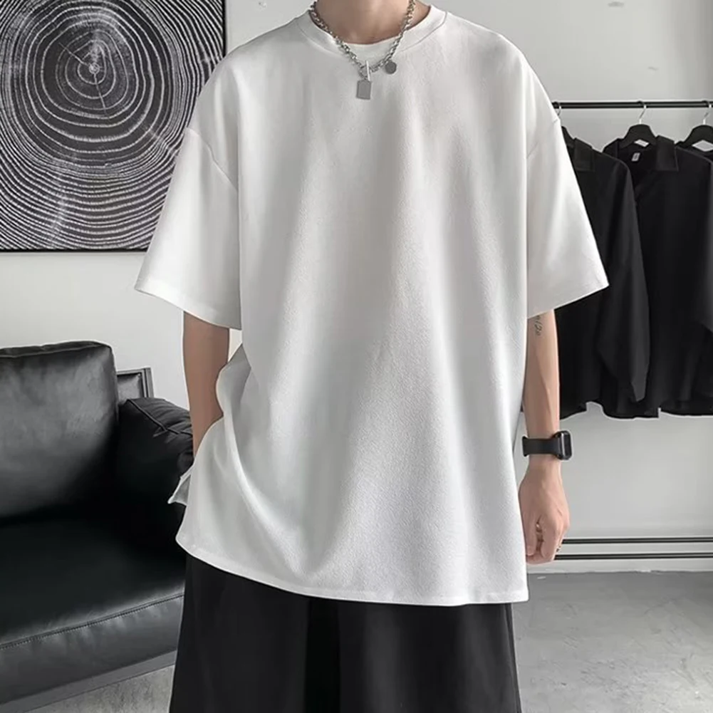 

Fashion Daily Holiday Solid Color T-shirt Short Sleeve T-shirt Casual Wear Daily Wear Holiday Wear Polyester Fabric