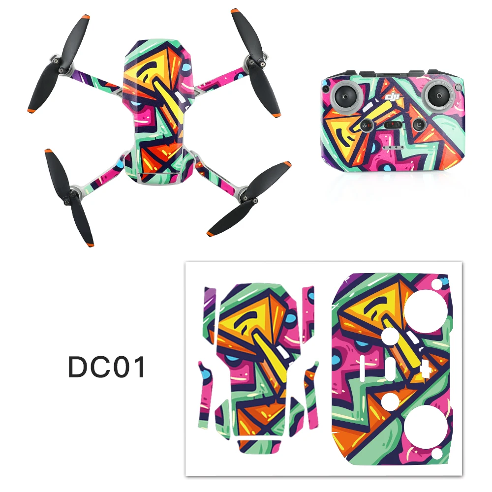 Mavic Mini 2/2 se Protective Film PVC Stickers Scratch-proof Decals Full Cover Skin for DJI Mavic Mini 2/2 SE Drone Accessories