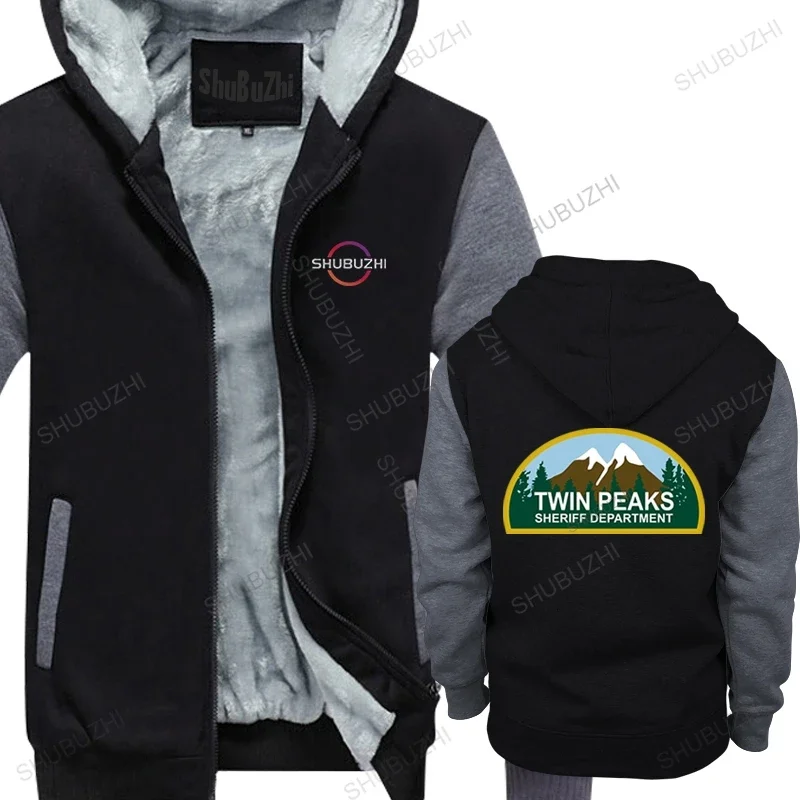 new arrived men fleece hoodie fall Cotton jacket Man Clothing Twin Peaks Population Mens Graphic winter hoodie Bigger size