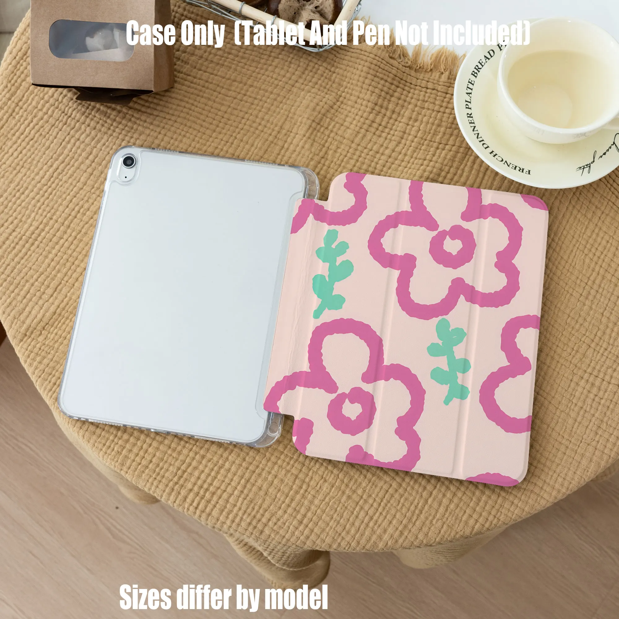 

Slim Fit Premium TPU Tablet Cover, Shockproof Durable Lightweight Protective Case for iPad Samsung Huawei Honor Redmi Xiaomi