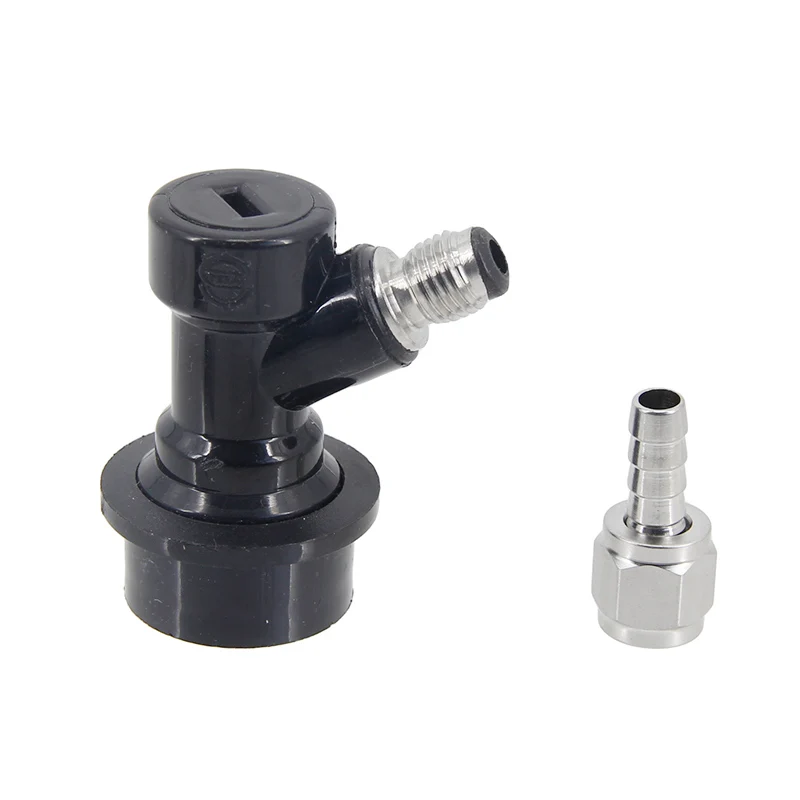 Ball Lock Gas & Beer Keg Disconnect with 6/8mm Barb Swivel Nut set Chrome/ss304 Homebrew Corny Style Soda Keg Dispenser