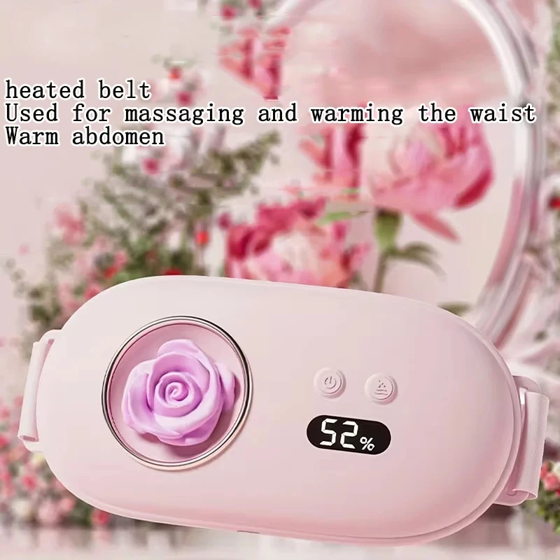 USB charging portable menstrual heating pad, menstrual abdominal and waist heating massage pad, electric heating waist belt view 3