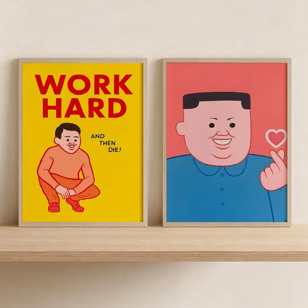 Funny Art Joan C-Cornella Painting Calligraphy Canvas Wall Art for Bedroom & Living Room Decor | Home Gift Painting