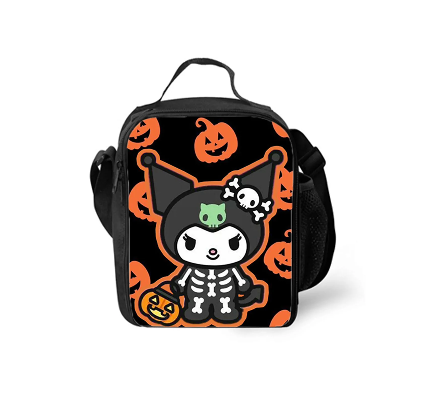 Elementary Boy Girl Kuromi Classic Lunch Box-Leakproof Cooler Bag-Durable Insulated Lunch Tote for Kid