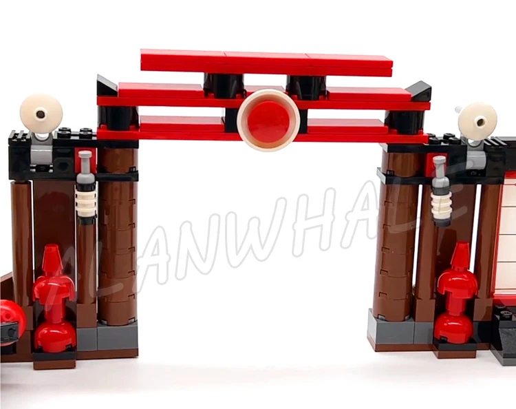 460 pçs Shinobi Battle Arena Golden Spinner Bone Ball Shooters 9733 Bloco de Construção Brinquedos Compatível com Modelo