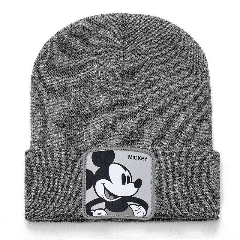 Disney Anime kapelusz Mickey Minnie kaczor Donald stokrotka głupkowata czapka z dzianiny Anime z nadrukiem jesienno-zimowym ciepłe czapki