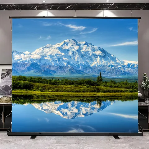 Yovanxer портативный проекционный экран белый стекловолокно 4K 3D