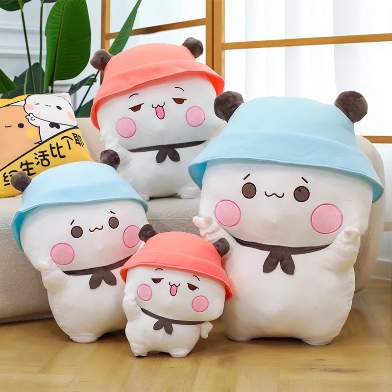 Büyük Boy 40/60cm Bubu ve Dudu Panda Peluş Oyuncaklar Çift Yastık Bebek Sevimli Doldurulmuş Hayvanlar Yumuşak Oyuncaklar Çocuklar İçin Koleksiyonluk