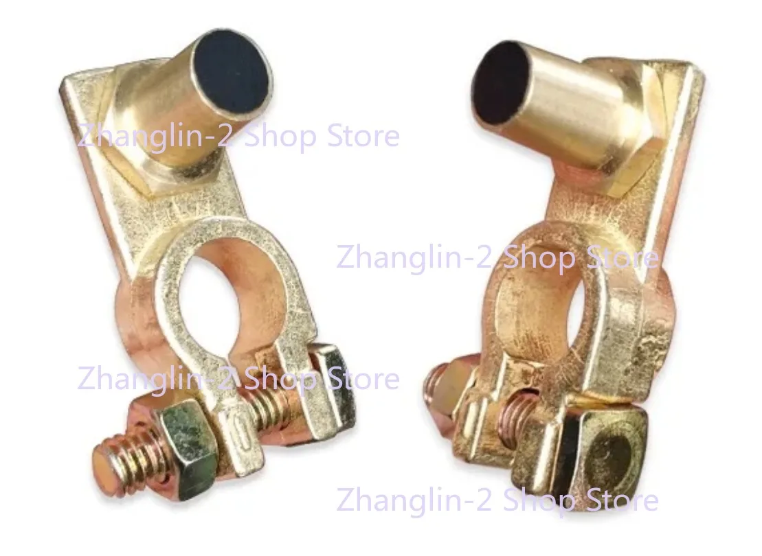 Conector de modificación de batería de latón para coche, clip de cabeza de pila, convertidor de cabeza grande a pequeña, positivo negativo