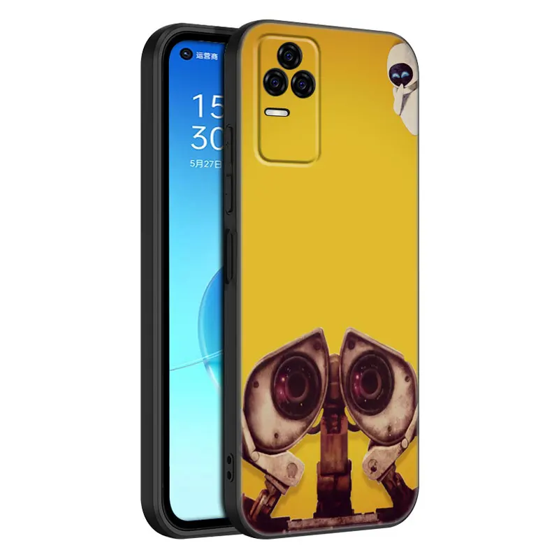 Mignon Robot WALL-E Étui de Téléphone Pour Xiaomi POCO F2 F3 M2 M3 M4 X3 X4 Pro NFC F4 GT 5G F1 X2 C3 C31 C40 M5S Doux TPU Couverture Noire